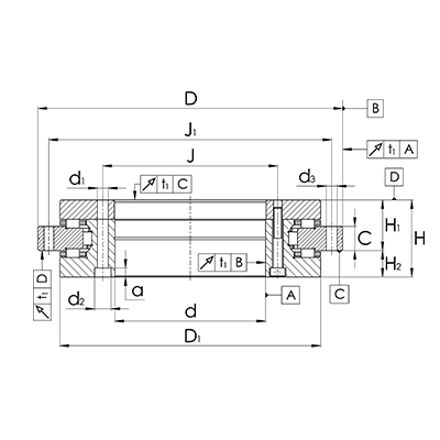 Rotary table bearing YRTS