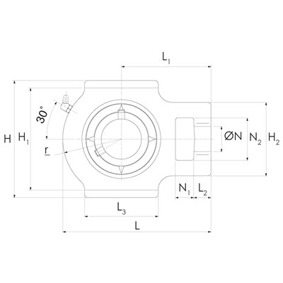 Unidade de rolamento de tensão SUCST207
