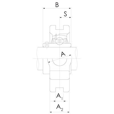 Unidade de rolamento de tensão SUCTT210