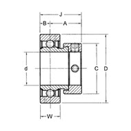Insert bearing CSA 200 Lateral surface: cylindrical