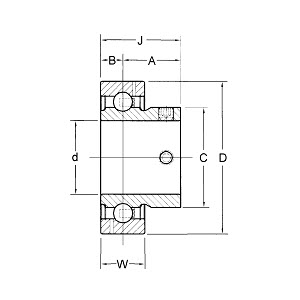 Insert bearing CSB 200 lateral surface: cylindrical
