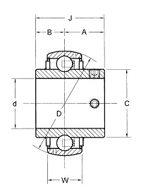 Insert bearing UC 200