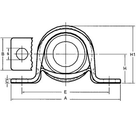 Sheet steel pillow block unit BS30S
