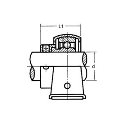 Sheet steel pillow block unit BS30S