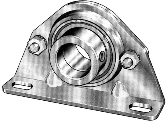 Stahlblech Stehlager BSS12