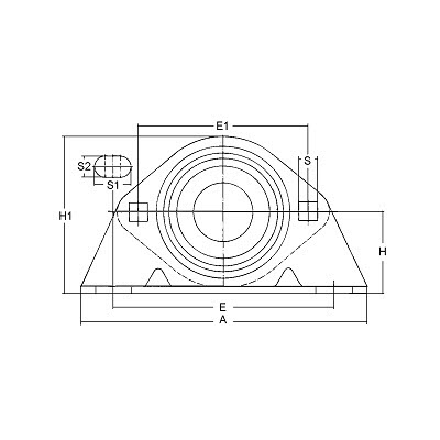 Stahlblech Stehlager BSS12