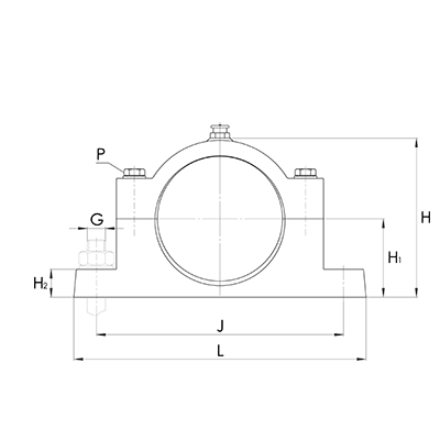 Stehlagergehäuse GG51 für SL05 und SL06