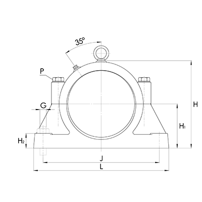 Pillow block for SL05 and SL06 GG51560
