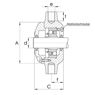 Strebenlagergehäuse SBL