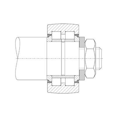 PWTR..-2RS Mantelfläche: ballig