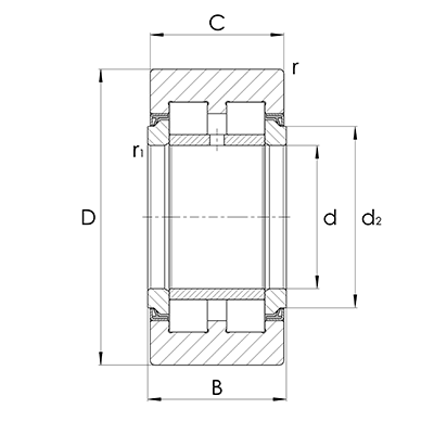 PWTR..-X-2RS Mantelfläche: zylindrisch