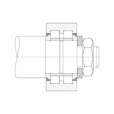 PWTR..-X-2RS Mantelfläche: zylindrisch