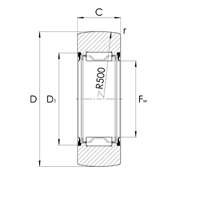 RNA22..-2RS Mantelfläche: ballig
