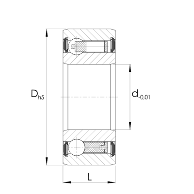 Roller bearing freewheel CSK-2RS