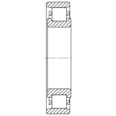 Cylindrical roller bearing series N
