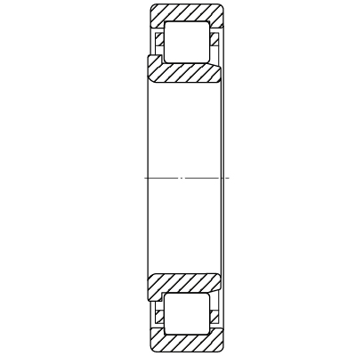 Cylindrical roller bearing series NJ