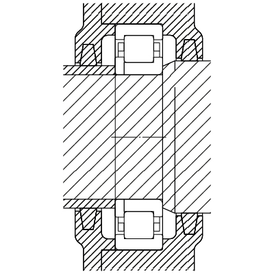 Cylindrical roller bearing series NUP