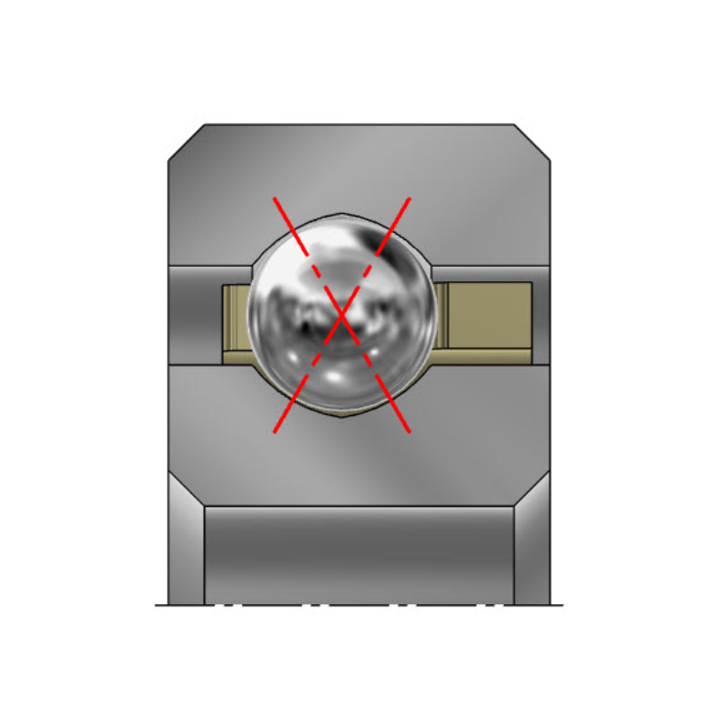 Thin section four-point contact bearing X08