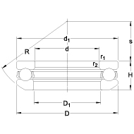 Axial Rillenkugellager 53 nach DIN 616 ISO 101:2002
