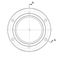 Dichtungsträger für ZARF Gewindetriebe (Nadel-Axial-Zylinderrollenlager)