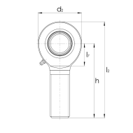 Radial-Gelenkkopf GAR...DO nach DIN ISO 12240-4
