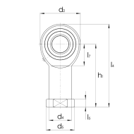 Radial-Gelenkkopf GIKR...DO nach DIN ISO 12240-4