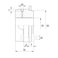 Gleitlagergehäuse DIN503 Form B ohne Buchse