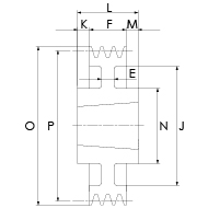 Keilriemenscheibe DIN 2211-3 Profil SPA, 4-Rillig