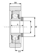 Spanngehäuseeinheit Phuse - Premiumfabrikat HFH aus eigener Herstellung als Alternative zu INA/SKF/FAG