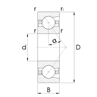Hybrid-Spindellager HCB719
