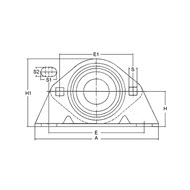 Stehlager BSS - Fabrikat: HFH, Premiumfabrikat aus eigener Fertigung, eine sehr gute Alternative zu INA / SKF / FAG