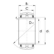Zylinderrollenlager SL06, loslager, vollrollig